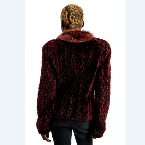 SOLD* SALE Paula Lishman Sheared Beaver Fur Knit Jacket - Picture 2 of 2